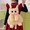 Kids Kawaii Plush Big Eyes Cat Backpack – Large Capacity Soft Stuffed Animal School Shoulder Bag for Boys and Girls