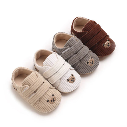 Baby Mid Top Sneakers Classic Solid Color Casual Shoes Non-Slip Rubber Sole Beginner's Children's Shoes