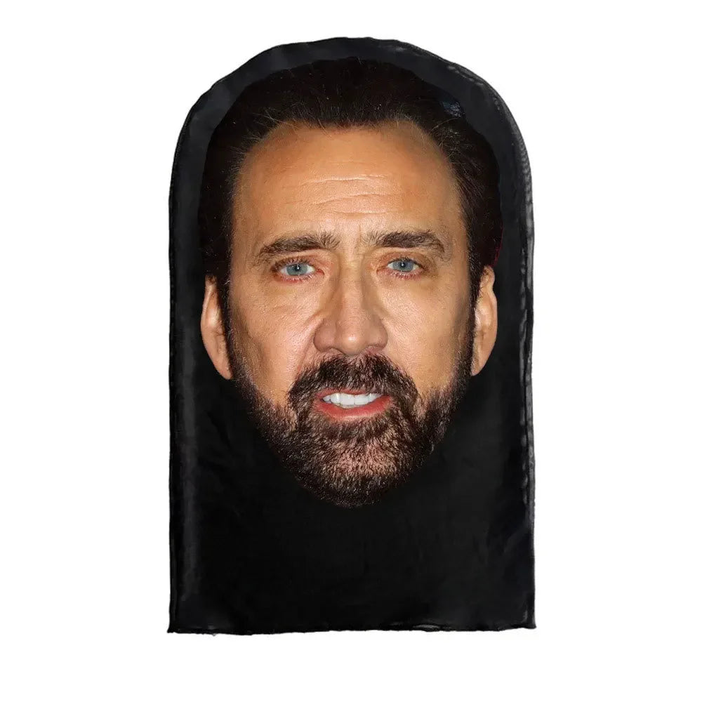 3D Printed Kanye-Style Elastic Mesh Full-Face Balaclava Mask – Unisex Cosplay & Hip Hop Headwear (1-Pack)
