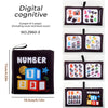 4 Pages Enlightenment Early Learning Books - Black and White Cloth Book for Kids, Montessori Educational Toys