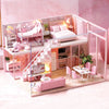 3D Wooden Mini Dollhouse Kit with Furniture – DIY Handmade Miniature House Puzzle for Ages 14+