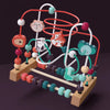 Montessori Wooden Bead Maze and Abacus – Early Math Toy for Toddlers Ages 1–3