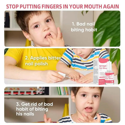 15ml Children Anti-Biting Nails – Bitter Nail Water, No Bite Cuticle Care, Non-Toxic Stop Nail Biting Polish