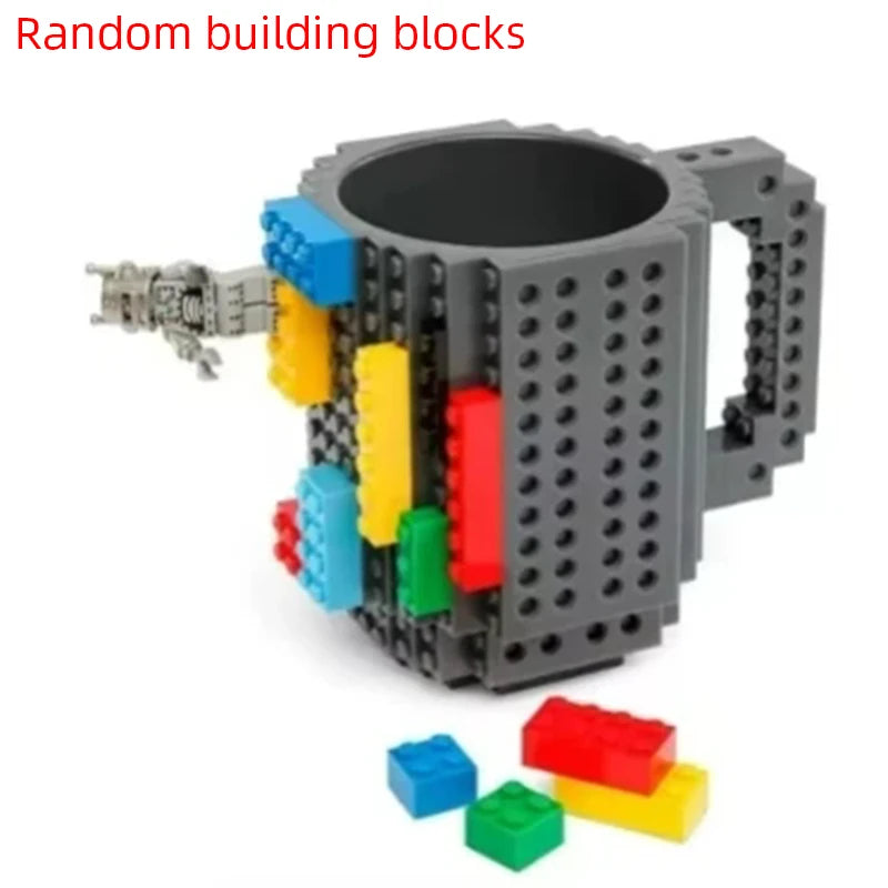 350ml (12 oz) Building Blocks Coffee Mug – LEGO-Compatible DIY Kids & Coffee Cup Gift