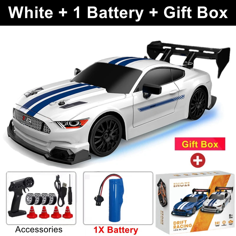Oike 1:24 Remote Control Drift RC Car with 4WD and 2.4G Radio Control