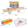 Montessori Wooden Color Matching Puzzle Set – Math & Fine Motor Skills Learning Toy for Kids 3+