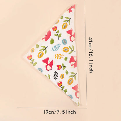 5-Piece Set – Baby Saliva Towel & Triangle Bandana Bibs – Pure Cotton Waterproof Absorbent Cloth for Newborn Boys & Girls - Kidzy Market