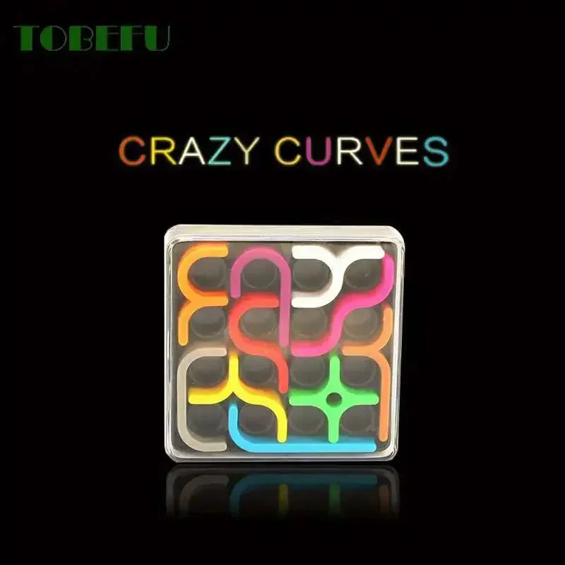 Creative 3D Intelligence Puzzle, Crazy Curve Sudoku, Geometric Line Matrix Puzzle, Learning Toy for Children, Gift Toy