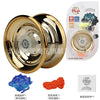 Professional Aluminum Metal Yoyo - Beginner-Friendly Yo-Yo for Kids and Adults with Accessories