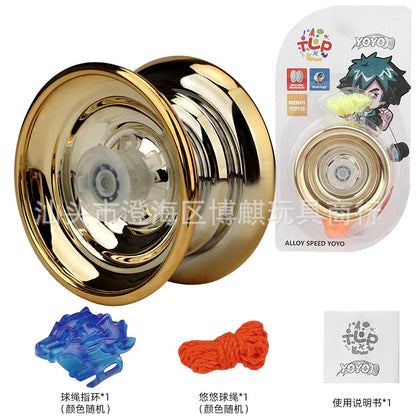 Professional Aluminum Metal Yoyo - Beginner-Friendly Yo-Yo for Kids and Adults with Accessories