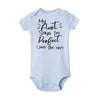 “My Aunt Says I’m Perfect” Letter Printed Infant Toddler Jumpsuit – Summer Newborn Bodysuit – Funny Auntie Baby Clothes – Baby Shower Gifts