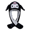 MINISO Cute Bunny Ear Plush Beanie - Moving Rabbit Ears Winter Knit Hat for Women & Girls, Fits 55–60 cm (21.7–23.6 in)