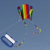Kids Interactive Long Tail Rainbow Parafoil Flying Kite – Educational Creative Outdoor Toy, Best Gift for Play