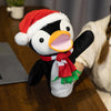 Christmas Plush Hand Puppets, Santa Claus Elk Snowman Penguin Storytelling Toy