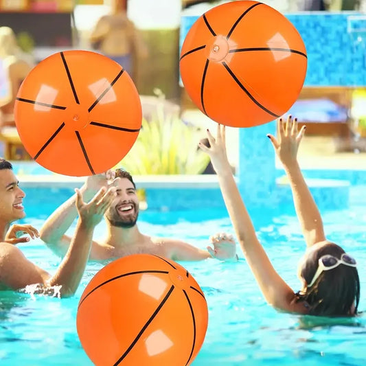 Thickened PVC Inflatable Football, Beach Ball, and Basketball for Water Pool Party Toys