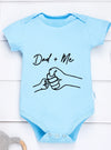 Dad and Me Baby Romper – Trendy Short Sleeve Bodysuit for Newborns, Infants & Toddlers – Unisex Baby Jumpsuit – High Quality