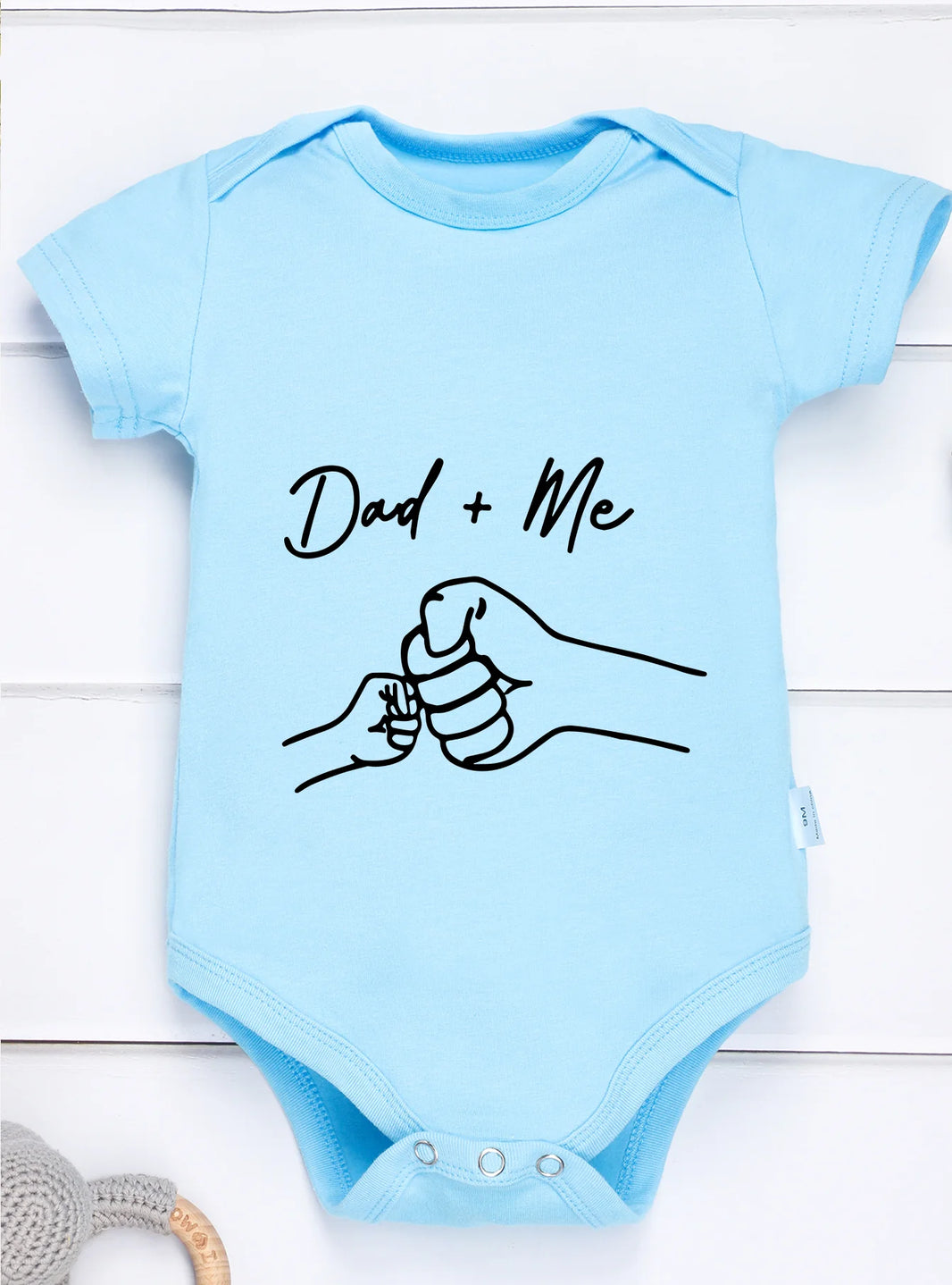 Dad and Me Baby Romper – Trendy Short Sleeve Bodysuit for Newborns, Infants & Toddlers – Unisex Baby Jumpsuit – High Quality