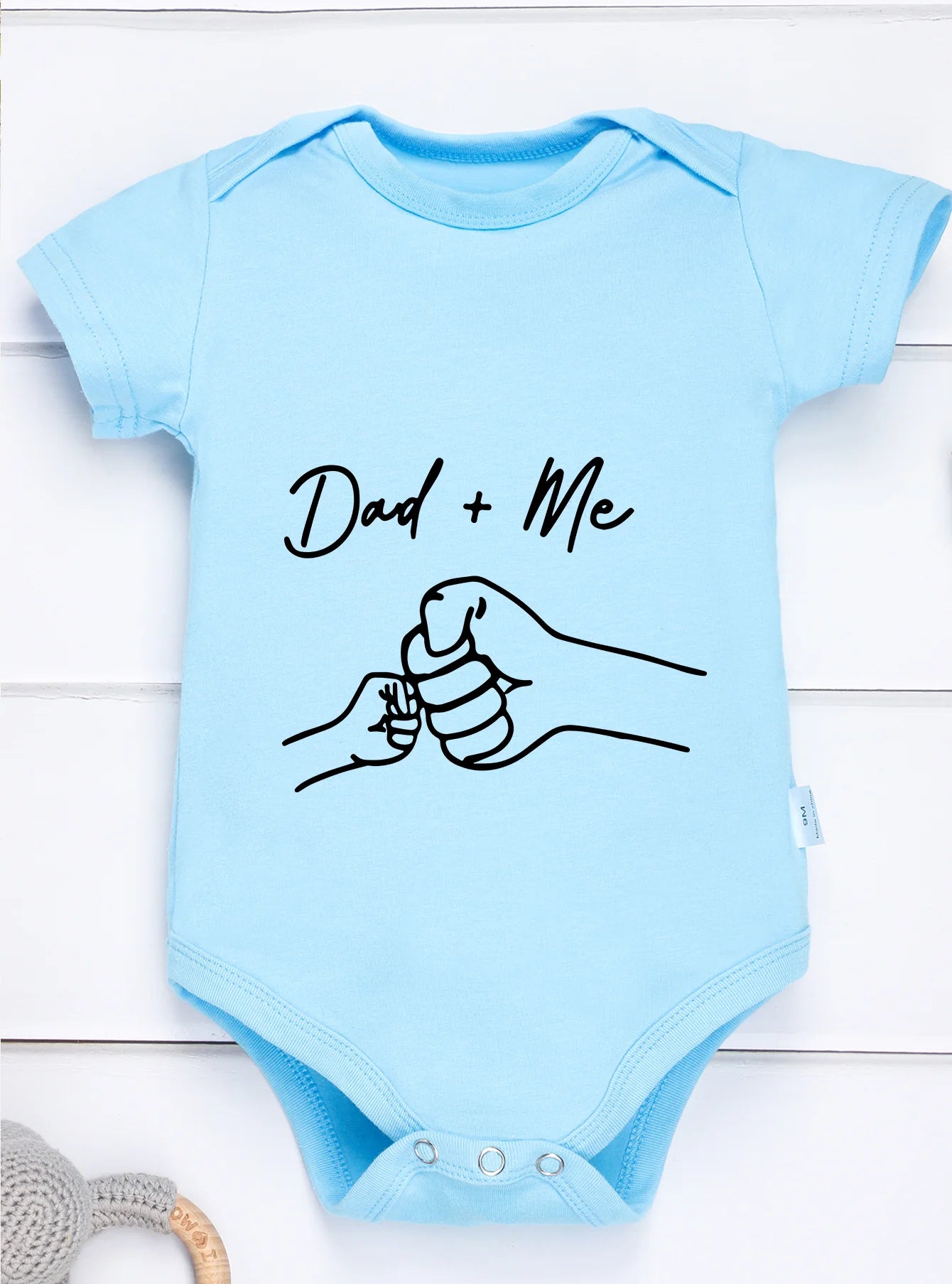 Dad and Me Baby Romper – Trendy Short Sleeve Bodysuit for Newborns, Infants & Toddlers – Unisex Baby Jumpsuit – High Quality