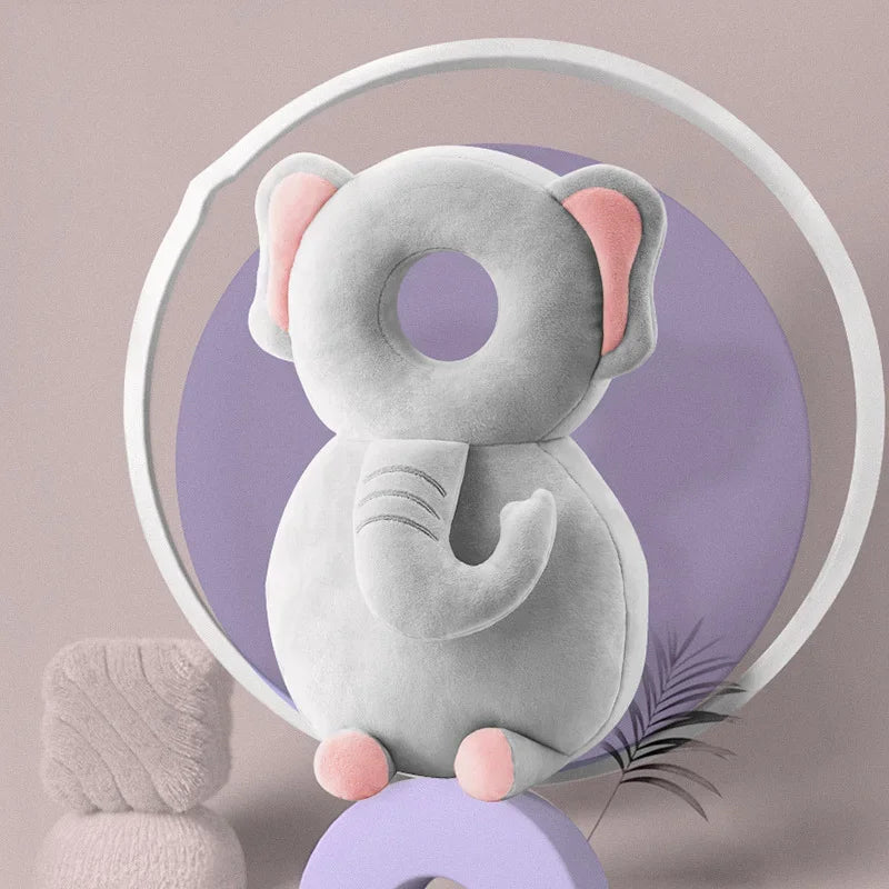 1-3 Year Baby Safety Head Protector – Plush Cartoon Cushion Backpack with Soft PP Cotton for Toddlers