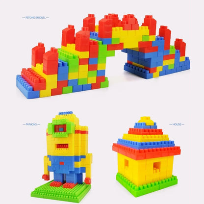 130PCS Large Particle Building Block Set – Creative Stacking Toys for Kids, Early Education Educational Plastic Splicing Toys