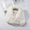 Cartoon Bear Ear Lamb Beanie with Face Mask — Thick Knit Winter Balaclava for Women & Girls