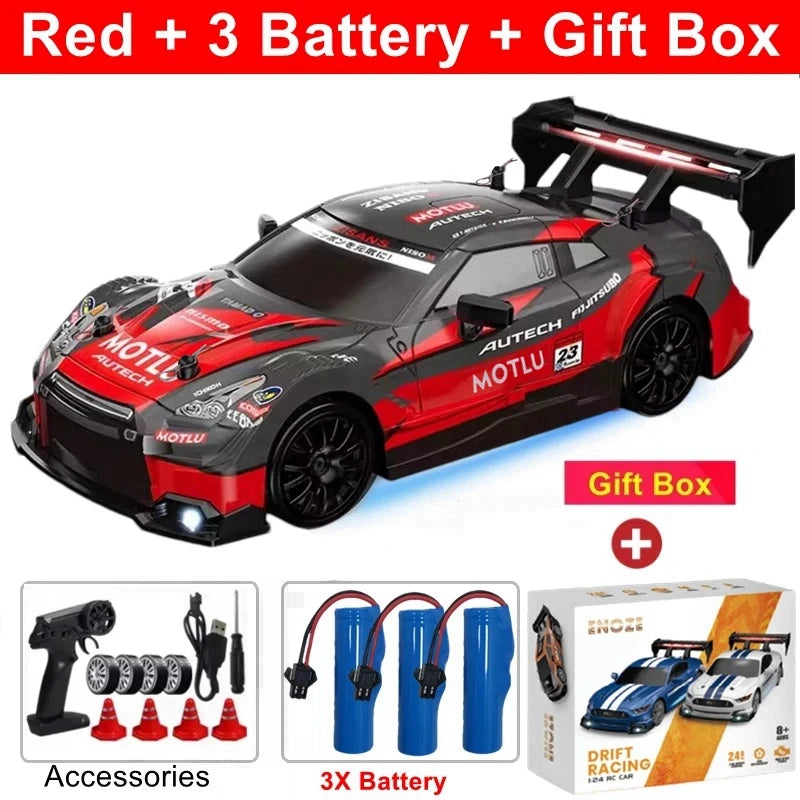 Oike 1:24 Remote Control Drift RC Car with 4WD and 2.4G Radio Control