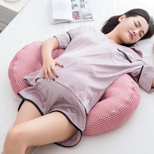 Adjustable Multifunctional Pregnancy Pillow for Side Sleepers - Waist Support and Abdomen Pillow, Maternity Supplies (1 Piece)