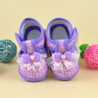 Newborn Baby Girl Soft Sole Crib Toddler Shoes – Canvas Sneakers for Boys & Girls