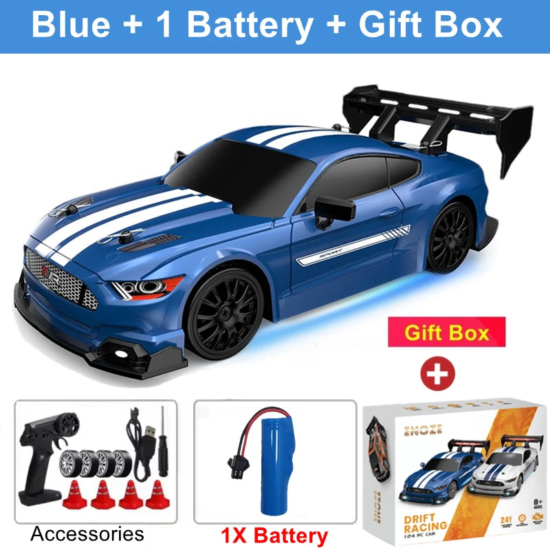 Oike 1:24 Remote Control Drift RC Car with 4WD and 2.4G Radio Control