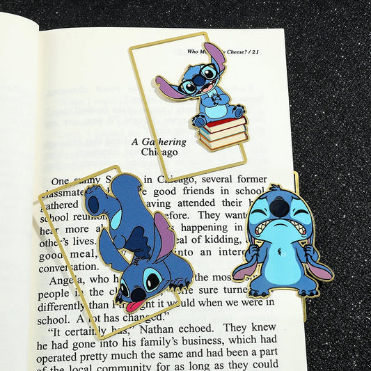 Cute Stitch Bookmark – Disney Fan Gift, Kawaii Book Page Clip for Kids and Friends