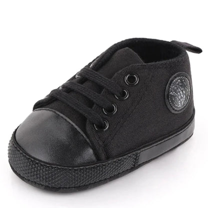New Baby Shoes Boys Girls Classic Canvas Casual Sneakers Newborn First Walker Toddler Soft Sole Non-Slip Walking Shoes