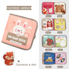Montessori Busy Book – Animal Cognitive Fabric Puzzle and Sensory Toy for Early Education
