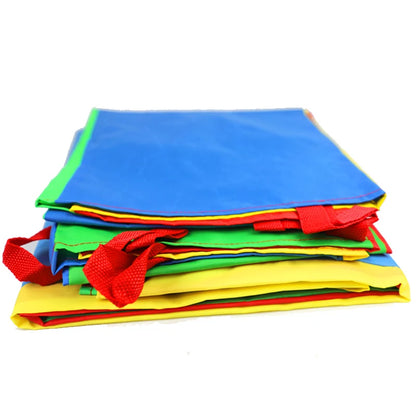 Kids Sack Race Jumping Bag – Cloth Hop Sack for Outdoor Games, Field Day & Birthday Parties (50 x 45 cm / 19.7 x 17.7 in; 70 x 50 cm / 27.6 x 19.7 in)