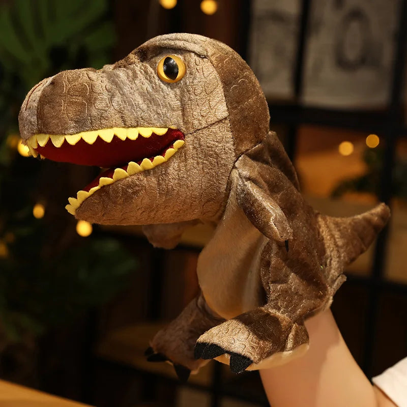 Dinosaur Plush Hand Puppet, Lifelike Triceratops and Tyrannosaurus Rex for Kids and Adults