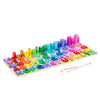 Montessori Wooden Alphabet Busy Board Puzzle - Multicolor Early Learning Toy (Fruits, Animals, Traffic)