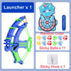Montessori Sticky Ball Dartboard Slingshot Target – Kids Indoor & Outdoor Catapult Throwing Game
