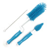 Silicone Bottle Cleaning Brush Set - Baby Pacifier & Straw Scrubber, 360 Degree Glass Cup Washing & Kitchen Cleaning Tool