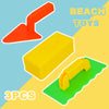 3Pcs Snow & Beach Sand Castle Brick Molds — Outdoor Build Toy For Kids
