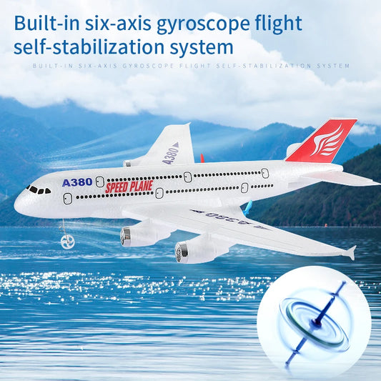 Gyro Airplane Airbus A380 RC Foam 2.4G Fixed Wing Outdoor Toy