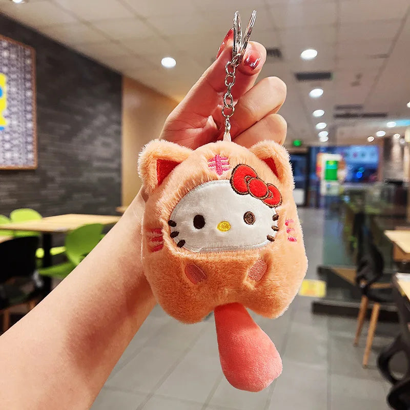 Sanrio Plush Doll Keychain – Melody, Cinnamoroll, Pochacco Bag Pendant for Kids and Girls