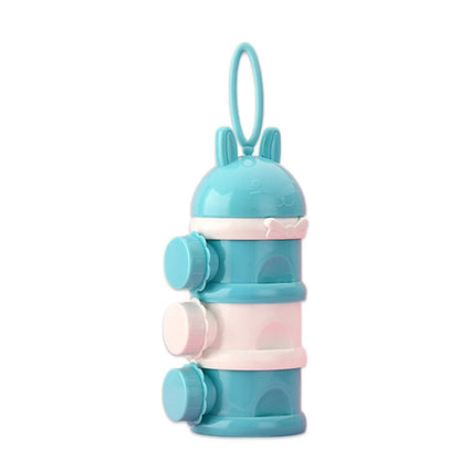 Portable Baby Food Storage Box - BPA Free Formula Dispenser, Cartoon Infant Milk Powder Box, Toddler Snacks Cup Container, Leak-Proof, Eco-Friendly