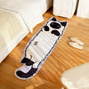 Long Plush Cartoon Cat Rug - Soft Non-Slip Machine Washable Floor Mat for Bedroom & Living Room