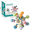 Rotating Silicone Rattle Ball Teether for 0–12 Months Baby — Grasping & Sensory Development Toy