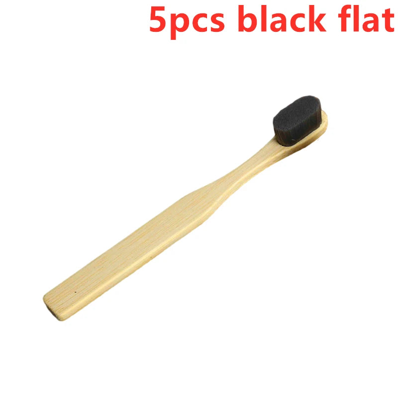 New Bamboo Toothbrush for Kids Children, Biodegradable Extra Soft Bristles, 20000 Soft Natural Bristle Toothbrush