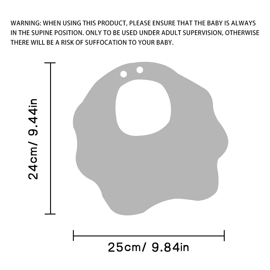 3-Piece Super Lightweight Baby Bib Set – Soft & Absorbent Teething Bibs for Newborns & Infants (3-9 Months) - Kidzy Market