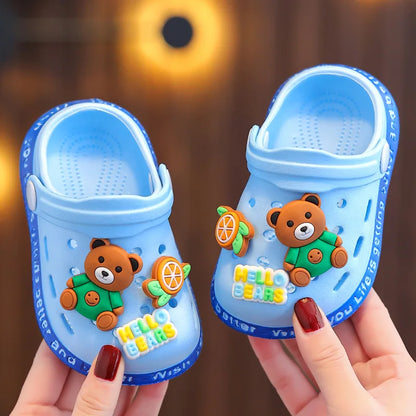 Kids’ Baby Girls’ Summer Sandals – Soft Sole, Breathable, Cartoon Indoor Shoes for Toddlers & Boys