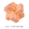 Wooden Lu Ban Brain Teaser 3D Puzzle – Educational Logic Game for Kids & Adults