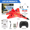 F22 Raptor RC Plane 2.4G 2CH Remote Control Flying Glider with LED Lights EPP Foam