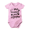 Pure Cotton “I Love Mom” & “I Love Dad” Newborn Rompers - Matching Baby Bodysuits for Twins, Summer Clothes for 0-24 Months