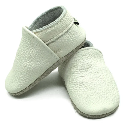 Genuine Leather Baby Shoes – Summer Infant Toddler Moccasins, Soft Sole First Walker Crib Shoes for Baby Boys